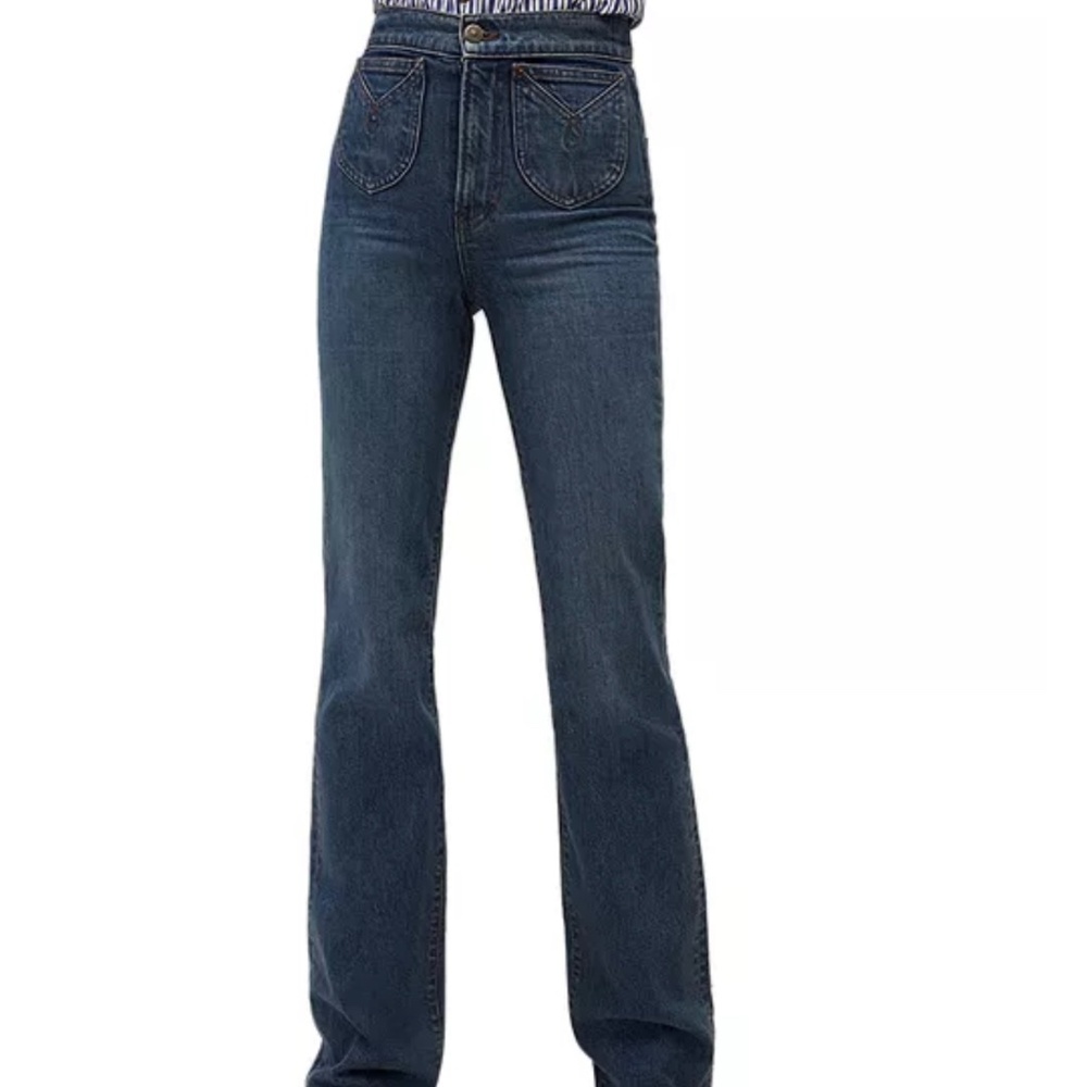 Veronica Beard Crosbie Wide Leg High Rise Jean Sz 29